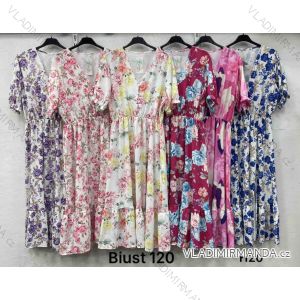 Women's short sleeve summer casual dress (S/M/L ONE SIZE) ITALIAN FASHION IMWGB25022