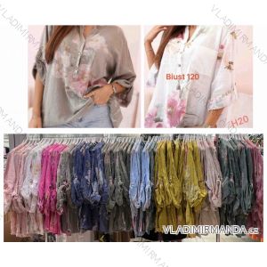 Women's short sleeve summer casual dress (S/M/L ONE SIZE) ITALIAN FASHION IMWGB25022