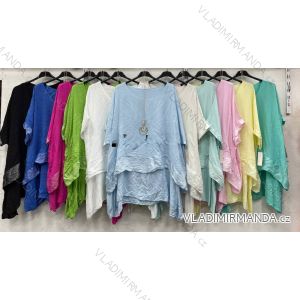 Women's short sleeve summer casual dress (S/M/L ONE SIZE) ITALIAN FASHION IMWGB25022