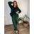Elegant long sleeve women's jacket, oversized (48/50/52 ONE SIZE) ITALIAN FASHION IMD25513 -   emerald green -   48/50