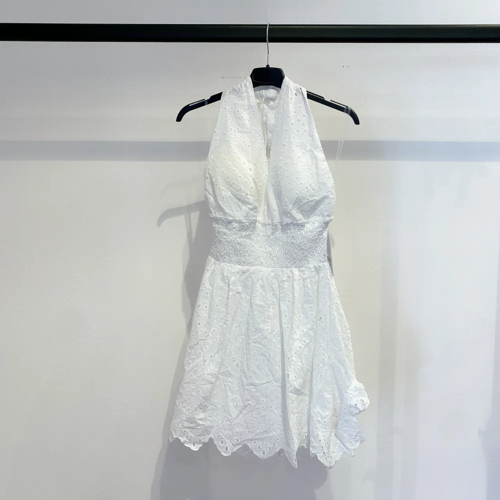 Women's Summer Lace Short Sleeve Boho Dress (S/M ONE SIZE) ITALIAN FASHION IMPMD2385835