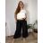 Long summer trousers with belt for women, oversized (50/52/54 ONE SIZE) ITALIAN FASHION IM425431