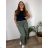 Elegant trousers with belt for women (S/M/L ONE SIZE) ITALIAN FASHION IM425057