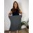 Women's Warm Long Sleeve Dress (L / XL ONE SIZE) ITALIAN FASHION IM421MIA