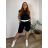 Plus Size Women's Long Stretch Pants (XL/2XL ONE SIZE) ITALIAN FASHION IMC22810