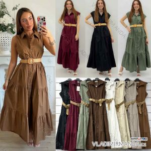Women's short sleeve summer casual dress (S/M/L ONE SIZE) ITALIAN FASHION IMWGB25022