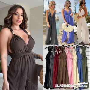 Women's long oversize sleeveless jumpsuit GIORGIA (S/M ONE SIZE) ITALIAN FASHION IMWAD25918