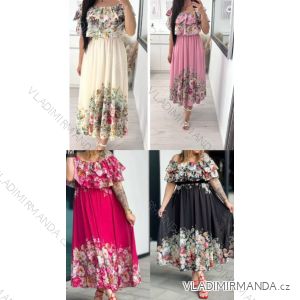 Women's short sleeve summer casual dress (S/M/L ONE SIZE) ITALIAN FASHION IMWGB25022