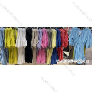 Women's short sleeve summer casual dress (S/M/L ONE SIZE) ITALIAN FASHION IMWGB25022