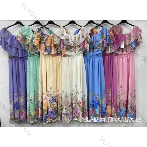 Women's short sleeve summer casual dress (S/M/L ONE SIZE) ITALIAN FASHION IMWGB25022