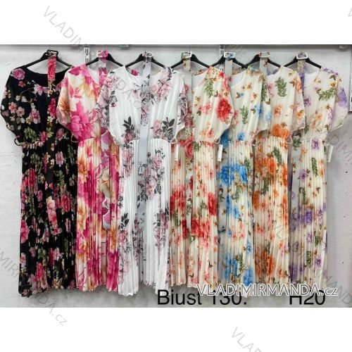 Women's short sleeve summer casual dress (S/M/L ONE SIZE) ITALIAN FASHION IMWGB25022