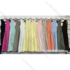 Women's short sleeve summer casual dress (S/M/L ONE SIZE) ITALIAN FASHION IMWGB25022