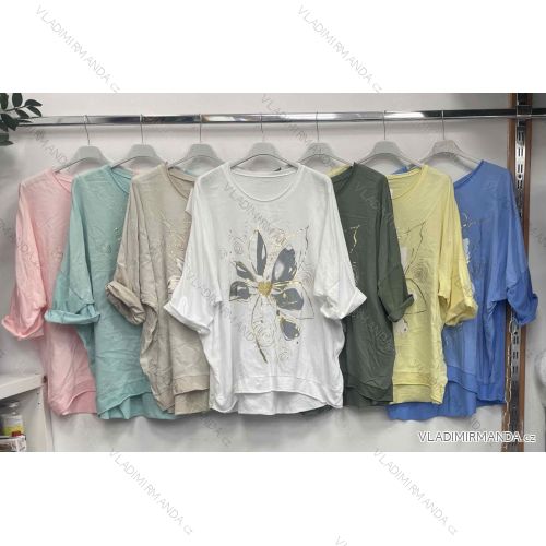 Women's Long Sleeve Knitted Sweater (S/M ONE SIZE) ITALIAN FASHION IMWDT23005
