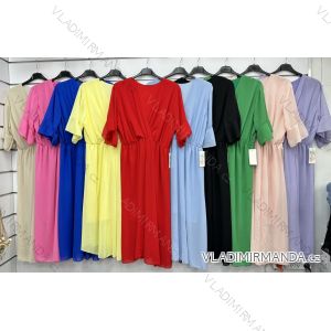 Women's short sleeve summer casual dress (S/M/L ONE SIZE) ITALIAN FASHION IMWGB25022