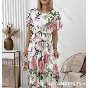 Women's short sleeve summer casual dress (S/M/L ONE SIZE) ITALIAN FASHION IMWGB25022