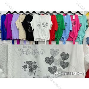 Women's short sleeve summer casual dress (S/M/L ONE SIZE) ITALIAN FASHION IMWGB25022