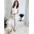 Elegant trousers with belt for women (S/M/L ONE SIZE) ITALIAN FASHION IM425057