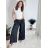 Elegant long trousers with belt for women (S/M/L ONE SIZE) ITALIAN FASHION IMC25248 S / M / L beige