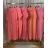 Long Jumpsuit with Pendant 3/4 Long Sleeve Women's Plus Size (50-58) ITALIAN FASHION IMWEC24016