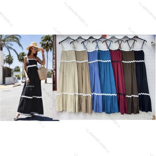 Women's short sleeve summer casual dress (S/M/L ONE SIZE) ITALIAN FASHION IMWGB25022
