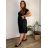 Elegant trousers with belt for women (S/M/L ONE SIZE) ITALIAN FASHION IM425057 46/48/50 black