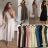 Women's Long Chiffon Short Sleeve Dress (S/M ONE SIZE) ITALIAN FASHION IMWGS231048