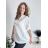 Women's Long Sleeve Knitted Turtleneck Sweater (S/M ONE SIZE) ITALIAN FASHION IM323001 white S / M / L
