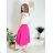 Women's Mid-Length Skirt (S/M ONE SIZE) ITALIAN FASHION IMM23HG4911/DU Dark Pink