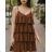 Carmen summer chiffon summer dress (S / M ONE SIZE) ITALIAN FASHION IMWA222561