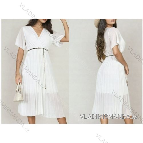 Carmen summer chiffon summer dress (S / M ONE SIZE) ITALIAN FASHION IMWA222561