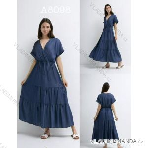 Carmen summer chiffon summer dress (S / M ONE SIZE) ITALIAN FASHION IMWA222561