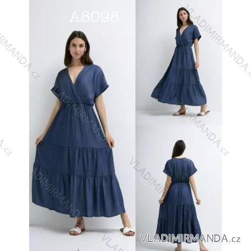 Carmen summer chiffon summer dress (S / M ONE SIZE) ITALIAN FASHION IMWA222561