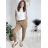 Elegant trousers with belt for women (S/M/L ONE SIZE) ITALIAN FASHION IM425030/DR S/M/L petrol blue