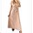 Women's Long Chiffon Short Sleeve Dress (S/M ONE SIZE) ITALIAN FASHION IMWGS231048