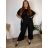 Women's short sleeve summer casual dress (S/M/L ONE SIZE) ITALIAN FASHION IMWGB25022  black