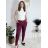 Elegant trousers with belt for women (S/M/L ONE SIZE) ITALIAN FASHION IMBM25015