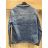 Women's denim jeans jacket (2XL-6XL) MOON GIRL SUN24GYD1892 2XL blue