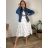 Denim jacket women's plus size (2XL-6XL) MOON GIRL SUN24GYD1892/DUR 3XL blue
