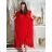 Women's sleeveless summer dress (UNI SL) ITALIAN FASHION IMK201505107 -   red -   48/50