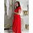 Women's sleeveless summer dress (UNI SL) ITALIAN FASHION IMK201505107 -   red -   48/50