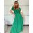 Short summer long sleeve women's dress, oversized (54/56/58 ONE SIZE) ITALIAN FASHION IM425070