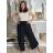 Women's 3/4 long sleeve shirt dress (XS/S/M ONE SIZE) ITALIAN FASHION IMD25030