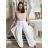 Women's 3/4 long sleeve shirt dress (XS/S/M ONE SIZE) ITALIAN FASHION IMD25030 -   white -   44/46