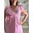 Women's short sleeve summer casual dress (S/M/L ONE SIZE) ITALIAN FASHION IMWGB25022