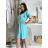 Long casual short sleeve women's dress, oversized (42/44/46 ONE SIZE) ITALIAN FASHION IMD2525370