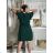 Long casual short sleeve women's dress, oversized (42/44/46 ONE SIZE) ITALIAN FASHION IMD2525370 -   růžová světlá -   S / M / L