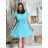 Long casual short sleeve women's dress, oversized (42/44/46 ONE SIZE) ITALIAN FASHION IMD2525370 -   růžová světlá -   S / M / L