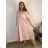 Women's Oversized Knitted Long Sleeve Sweater (S/M ONE SIZE) ITALIAN FASHION IMSN2416125 -   blue denim -