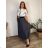 Short summer long sleeve women's dress, oversized (54/56/58 ONE SIZE) ITALIAN FASHION IM425070 44/46/48 green khaki