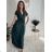 Women's long summer short sleeve dress (S/M ONE SIZE) ITALIAN FASHION IM323111/DU red